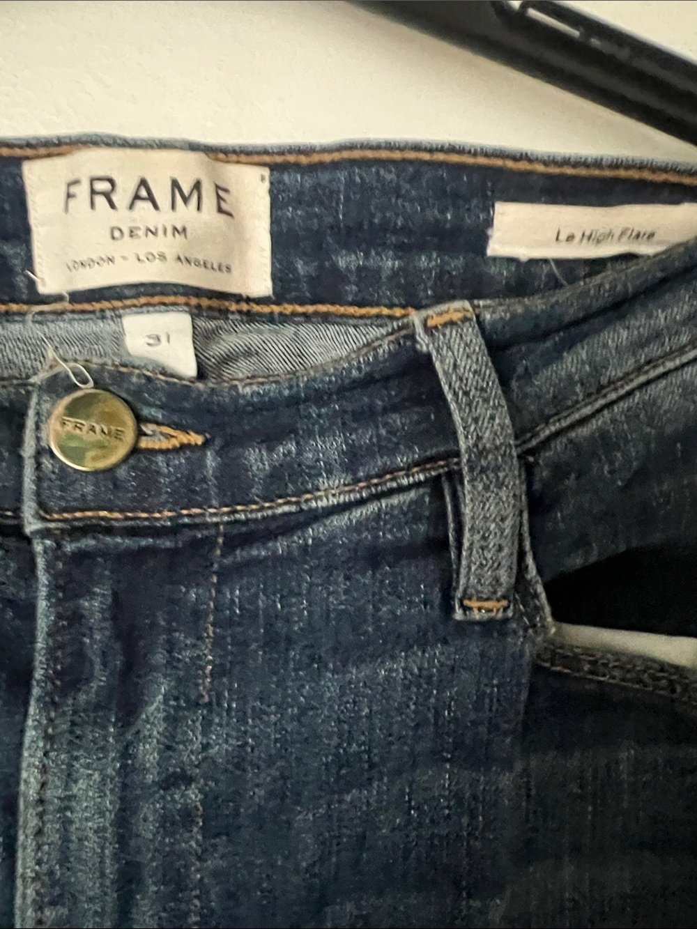 Frame Denim Indigo Flare Jeans - Picture 2 of 4
